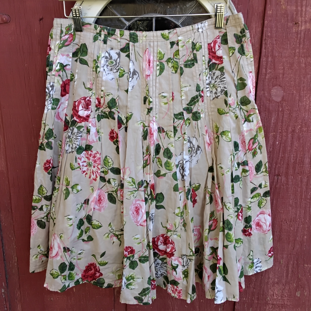 CAbi Floral Skirt